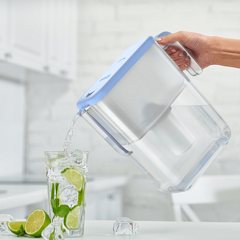 Carafe filtrante Ecosoft Slim Blue